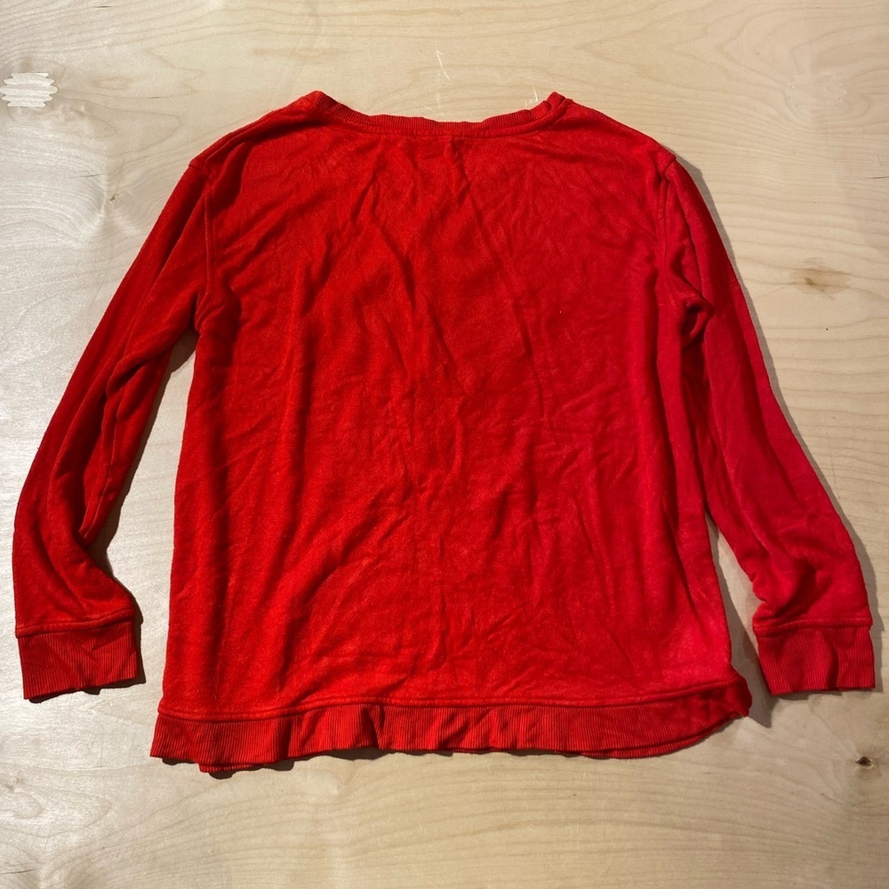 Jane & Delancey Red Gingerbread Long Sleeve Shirt Medium NI - Picture 7 of 7
